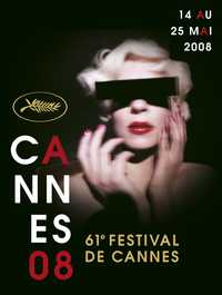 Afiche oficial de la edición 61 del Festival Internacional de Cine de Cannes, elaborado por Pierre Collier, quien se inspiró en una fotografía de David Lynch