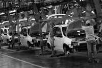 Producción de vehículos Chevy en la planta de General Motors en Coahuila