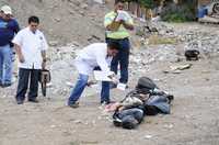 Los cadáveres hallados en la colonia Rosales, ayer en Culiacán, Sinaloa