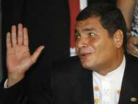 El presidente de Ecuador, Rafael Correa, en una reunión en Brasil en mayo pasado