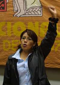 En imagen de archivo, la maestra Carmen López Vázquez