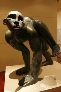 Una de las esculturas del artista en Bellas Artes