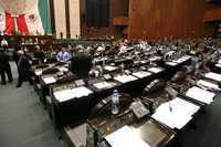 Panorámica reciente del salón de plenos de la Cámara de Diputados