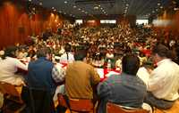 Aspecto del 32 congreso general ordinario del Situam realizado en el auditorio de la UAM Xochimilco