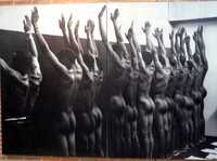 Cuerpos desnudos, aprisionamiento, discriminación, vesania de codiciosos colonizadores del subcontinente negro son los componentes de casi medio siglo de segregación racial, toda una historia universal de la infamia. Imagen mostrada en el Museo del Apartheid, recinto inaugurado en 2001