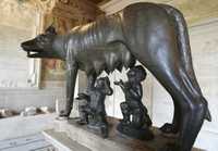 Lupa Capitolina, escultura en bronce emplazada en el museo Capitolino de Roma