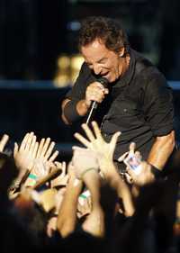 Bruce Springsteen durante su concierto en Barcelona, dentro de la gira Magic Tour, el pasado 19 de julio