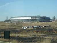 En Soweto, el estadio Orlando se encuentra rodeado por casas de cartón