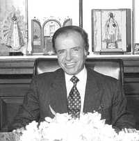 El ex presidente argentino Carlos Menem