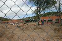 Aspecto de la planta de residuos peligrosos que la empresa Befesa construye en la comunidad de Zimapán, Hidalgo