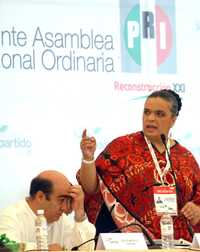 Beatriz Paredes Rangel, presidenta nacional del Partido Revolucionario Institucional, en imagen de arhivo