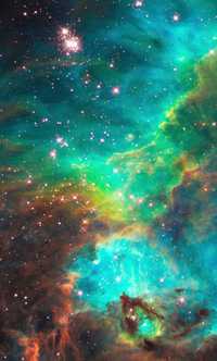 Nebulosa NGC 2074, ubicada a 170 mil años luz de la Tierra, tomada por el Hubble