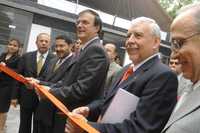 El jefe de Gobierno, Marcelo Ebrard, inauguró un cibermódulo de protección ciudadana, en la delegación Iztacalco