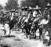 Tropas zapatistas, imagen tomada del primer número de la revista Relatos e historias en México