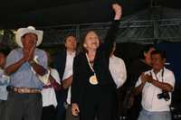 La senadora Rosario Ibarra, en Guerrero