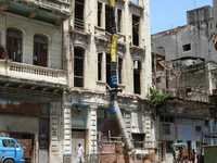 Edificios en el centro histórico de La Habana