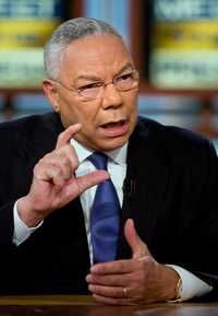El general y ex secretario de Estado Colin Powell se declaró ayer simpatizante del demócrata Barack Obama para ganar la presidencia de Estados Unidos, durante el programa Meet the Press (Encuentro con la prensa), de la cadena NBC, que proporcionó la imagen
