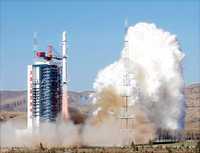 El cohete Gran Marcha 4B despegó el sábado pasado desde la base espacial de Taiyuan (norte de China) para poner en órbita dos satélite de investigación del llamado Grupo 03