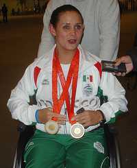 La halterista Amalia Pérez y la nadadora Nelly Miranda tuvieron destacada actuación en los Juegos Paralímpicos de Pekín 2008