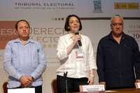 María del Carmen Alanís, magistrada presidenta del TEPJF, clausura los trabajos del quinto Congreso Internacional sobre Derecho Electoral