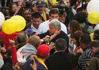 Andrés Manuel López Obrador, antes del mitin frente a Televisa Chapultepec