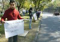 Aspecto de la protesta contra las vialidades en la zona de Las Lomas