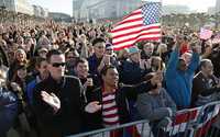 Celebración en San Francisco por la llegada de Barack Obama a la Casa Blanca