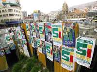 En varias localidades de La Paz, pleno respaldo al proyecto de nueva Constitución. Mañana están convocados a las urnas tres millones 891 mil 397 habitantes