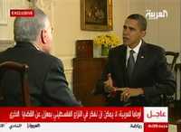 El jefe de la Casa Blanca, durante la entrevista realizada en Washington con la televisora árabe