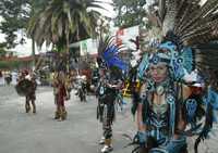 Danzas prehispánicas fueron ejecutadas durante la ceremonia de inauguración del Foro Social Mundial 2009, este viernes en la UACM