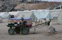 Israel emprendió su ofensiva militar en los barrios más poblados de la franja de Gaza. Unas 44 mil casas fueron destruidas