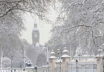 La peor nevada en 20 años en Londres