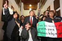 Pobladores de San Salvador Atenco manifestaron su inconformidad y fueron desalojados