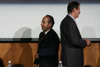 Felipe Calderón Hinojosa y el ex presidente Vicente Fox coincidieron en los festejos por el 69 aniversario del Partido Acción Nacional
