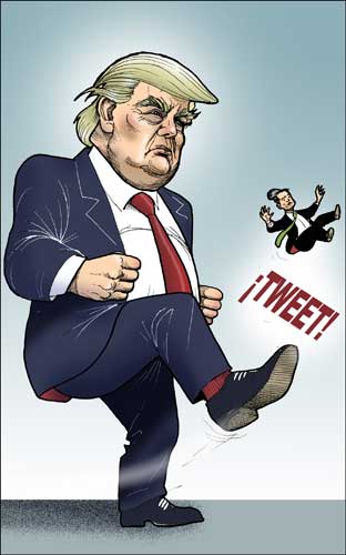 Resultado de imagen para Caricaturas del mazo de Trump